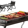 Outdoor Storage Shelf Cabinet For Grill Accessories And Camping Food Supplies Organizer