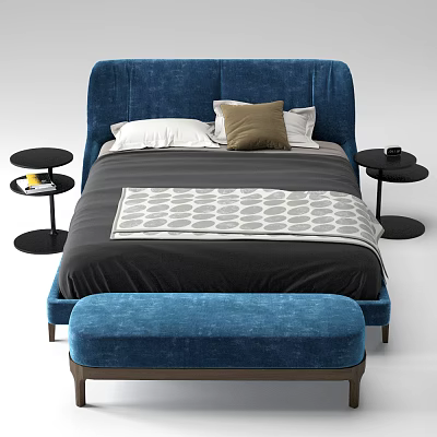 Double bed 3d model Double bed 3d model