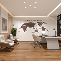 General Manager Office Area 3d model