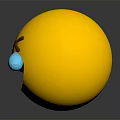 Cute Yellow Laughing Crying Emoji Decorative Ornament Figurine for Home Decor