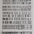 Modern casement window bay window sliding window aluminum alloy window floor-to-ceiling window 3d model