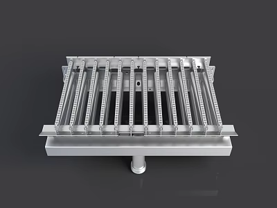 Heavy Duty Industrial Equipment Metal Grating with Sturdy Structure for Drainage Systems 3d model