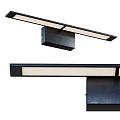 Modern Wall Light With Black Metal Base And Long Rectangular Shade 3d model