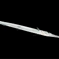 Needlefish With Long Slender Body And Elongated Snout Isolated On Black Background