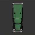Green Vintage Truck Model With Classic Cab Shiny Metallic Finish Black Wheels And Open Bed