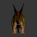 Realistic Stegosaurus Dinosaur Model With Red Plates Spiked Back And Green Brown Body