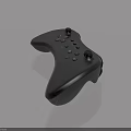 Black Game Controller With Buttons And Joysticks On Smooth Light Surface 3d model