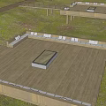 Rooftop Terrace With Wooden Deck Fire Pit Lounge Chairs And Green Trees