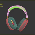Modern Over Ear Headphones With Silver Ear Cups And Black Headband