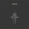 Detailed Military Attack Helicopter With Twin Rotors Armored Cockpit And Combat Weapons