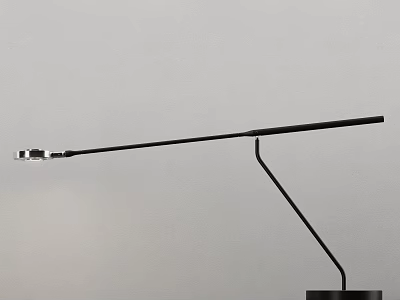 Modern Minimalist Black Desk Lamp With Sleek Adjustable Arm And Stable Base 3d model