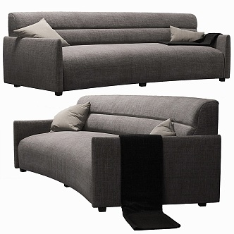 Sydney Curved Sofa 3d model