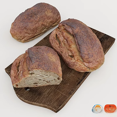 Italian food handmade decoration delicious 3d model