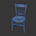 Classic Wooden Leisure Chair With Woven Seat And Elegant Backrest Design