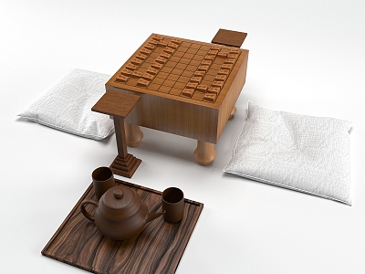 Japanese-style chess and card table tea table futon cushion model