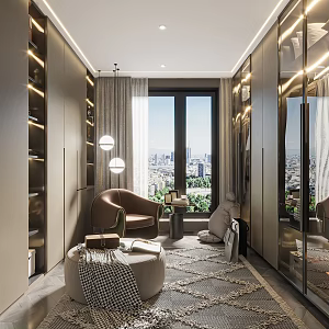 Modern Cloakroom 3d model