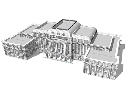 French Foreign Affairs Building 3d model