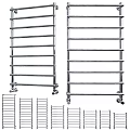 Stainless Steel Multi Tier Shelving Units With Mobile Wheels For Storage Solutions 3d model