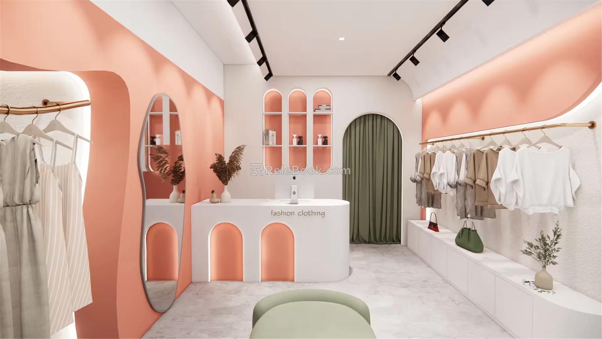 Nordic Clothing Store 3d model