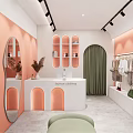 Nordic Clothing Store 3d model