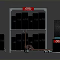 Industrial Equipment With Heavy Duty Tire Rack Multiple Tires And Forklift Storage Unit