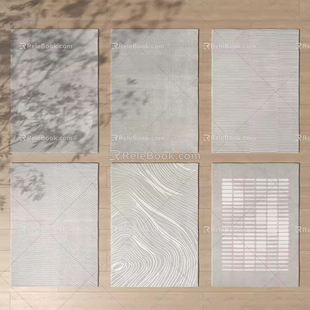Quiet Square Carpet Carpet Combination 3d model