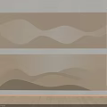 Two Panel Wooden Room Divider With Striped Design And Gradient Color For Modern Interior