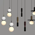 Modern Minimalist Pendant Lights Featuring White Black Brown Gold Designs And Metallic Finishes