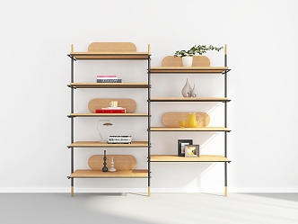 Modern Bookshelf 3d model