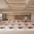 Modern Yoga Studio With Mats Bolsters And Natural Light