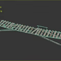 Modern Wooden Bridge Like Structure With Slats And Support Beams Design