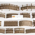 Various Wooden Landscape Bridge Designs With Different Shapes And Railings