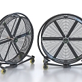 Industrial fan Floor fan Exhaust fan Ventilating fan 3d model