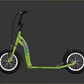 Green Electric Bicycle With Modern Design Smooth Wheels And Urban Riding Style