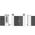 Various Modern Gate Designs With Metal Panels Stone Pillars And Top Lanterns