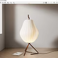 Japanese-style Table Lamp Floor Lamp Pear-shaped Floor Lamp 3d model