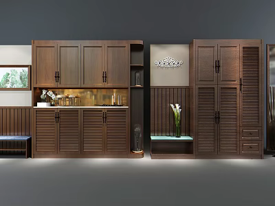 American Shoe Cabinet 3d model