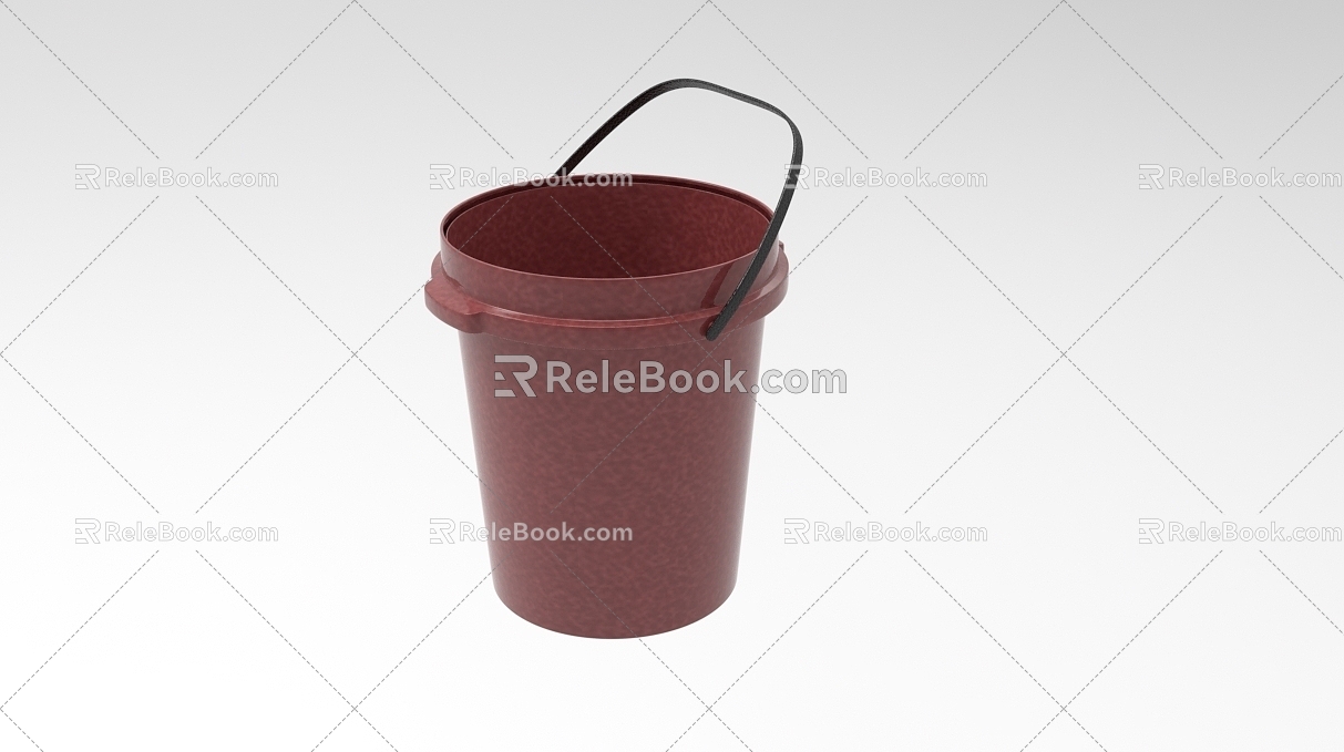 041 bucket shape, container bucket 3d model