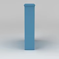 Blue Wine Cabinet With Double Doors Drawers And Open Shelves Design