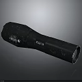 Black Tactical Weapon With Textured Surface And Ergonomic Grip For Military Use