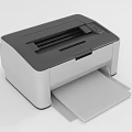 Modern Desktop Printer With Paper Output Tray And Efficient Printing Function 3d model