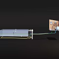 Industrial Equipment Featuring Main Vessel Piping System And Control Panel Structural Components