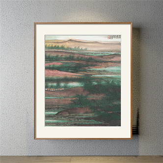 New Chinese Landscape Painting 3d model