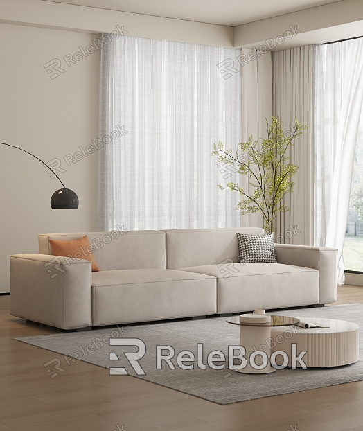 Modern Double Sofa Home Decoration model