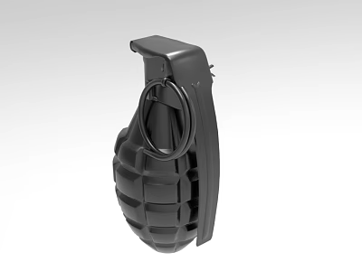 Unique Black Grenade Shaped Decorative Ornament Set for Home Decor Sculpture Piece 3d model