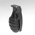 Unique Black Grenade Shaped Decorative Ornament Set for Home Decor Sculpture Piece