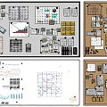 Whiteboard Notes Board Cork Board Writing Board 3d model