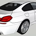 White Two Door Sports Car with Sleek Aerodynamic Body Stylish Headlights and Alloy Wheels