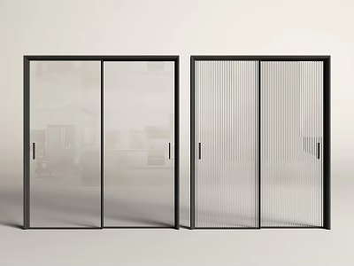 sliding door very narrow sliding door glass sliding door kitchen sliding door balcony sliding door 3d model