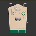 Vintage Coffee Machine with Pink Body Green Base and Classic Knobs Design